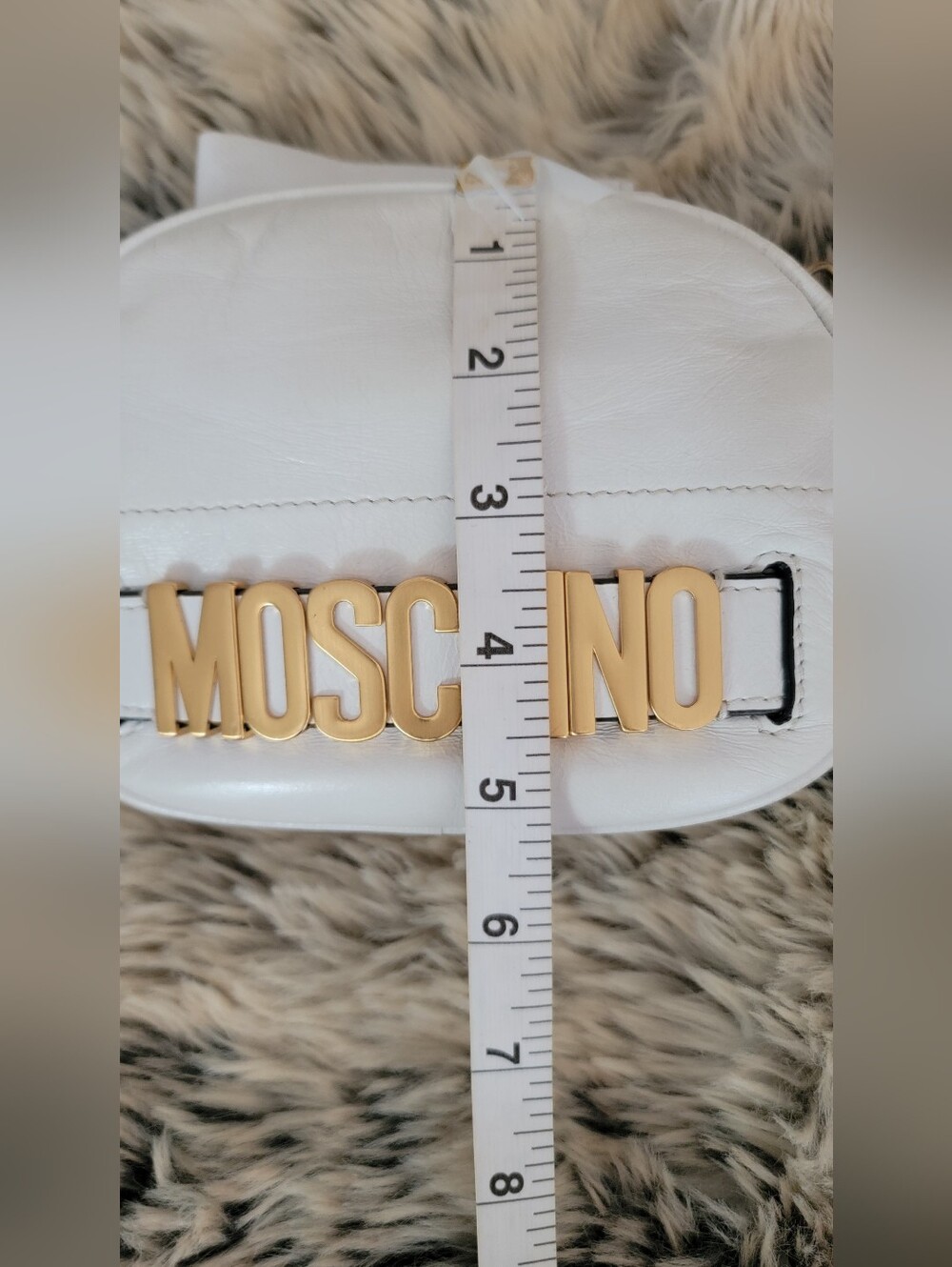 Authentic Moschino Leather Mini, Crossbody Bag. - Picture 10 of 16